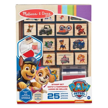 Kreatywny zestaw z pieczątkami Psi Patrol Wooden Stamps Activity Set Melissa and Doug 33264