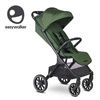 Easywalker Jackey² XL Komfortowy, samoskładający się wózek spacerowy z torbą transportową i osłoną przeciwdeszczową Deep Green