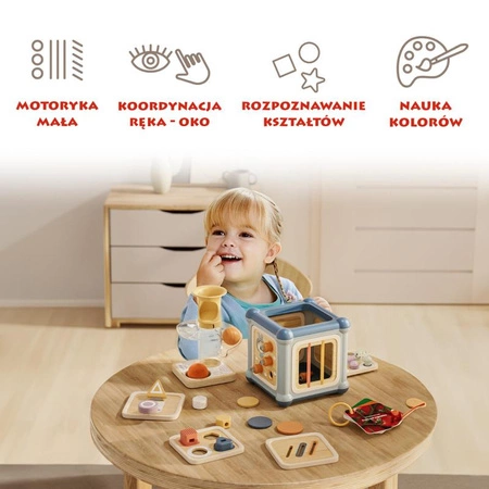 Mistrz motoryki małej Kostka edukacyjna 10w1 12 mies.+ TOPBRIGHT