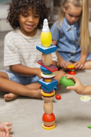 Lekkid, drewniane magnetyczne klocki konstrukcyjne- Jedzenie