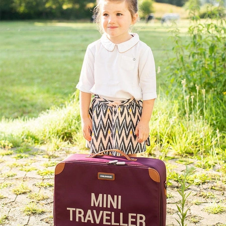 Childhome Walizka dziecięca Mini traveller Aubergine