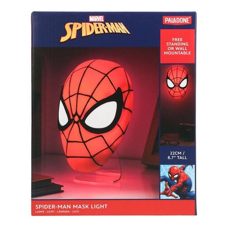 Marvel Spiderman Mask desktop / wall light (high: 15 cm) / lampka ścienno-biurkowa Marvel Spiderman maska (wysokość: 15 cm)