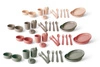 TINY BIObased Sztućce dla dzieci 2 set Mocca/Olive