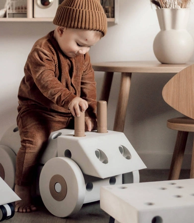 MODU - zestaw 4 piankowych kół, karmelowe