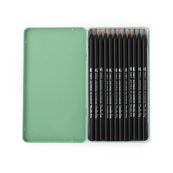 12 tęczowych kredek w metalowym opakowaniu 719101