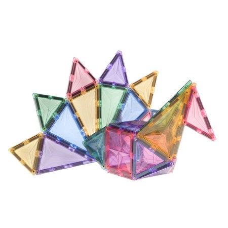 COBLO, magnetyczne klocki konstrukcyjne Pastel 100 + 10 brokat GRATIS EDYCJA LIMITOWANA