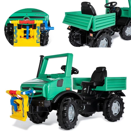 Rolly Toys RollyUnimog Forst Mercedes-Benz Wyciągarka - Ciężarówka Samochód na Pedały