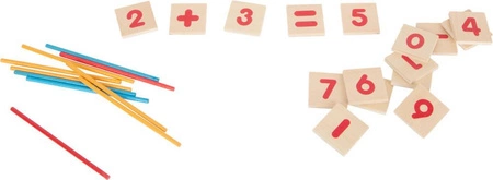 Matematyka drewniana gra edukacyjna Patyczki 11740-Small Foot, gra dla dzieci