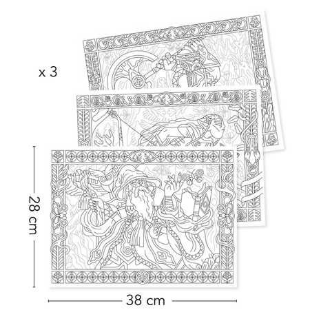 Obrazy do kolorowania w teczce - BAŚNIE DJ08695