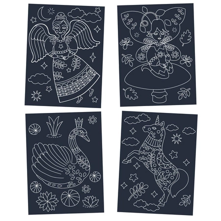 Wydrapywanka świecąca w ciemności ŁABĘDŹ DJ09715