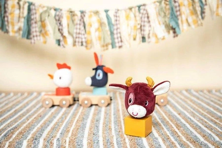 LILLIPUTIENS Zestaw 3 drewnianych pojazdów Farma 12+