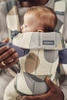 BABYBJORN MINI Cotton – nosidełko, Khaki/Green Print