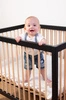 Childhome PLAYPEN 97 BLACK/NATUREL + WHEELS
