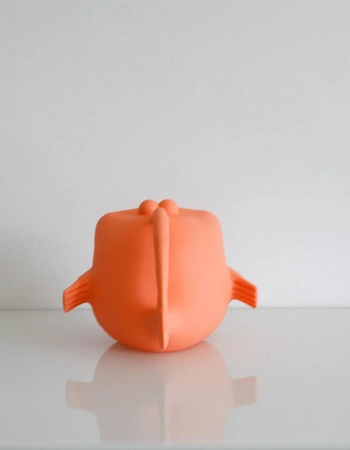 Silikonowy Czerpak Rozdymka Scrunch - Koralowy