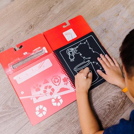 Zdrapywanki z rysikiem Psi Patrol Scratch Art Pad – Marshall Melissa and Doug 33261