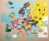 Mudpuppy Puzzle Mapa Europy z elementami w kształcie państw 5+