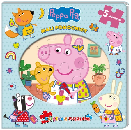 Mali pomocnicy. Książka z puzzlami. Świnka Peppa