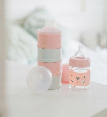 Pojemnik na mleko w proszku bonhomia różowy Suavinex