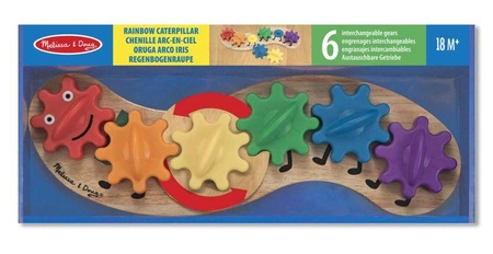 Drewniana układanka koła zębate poruszająca się gąsienica Melissa & Doug 50593