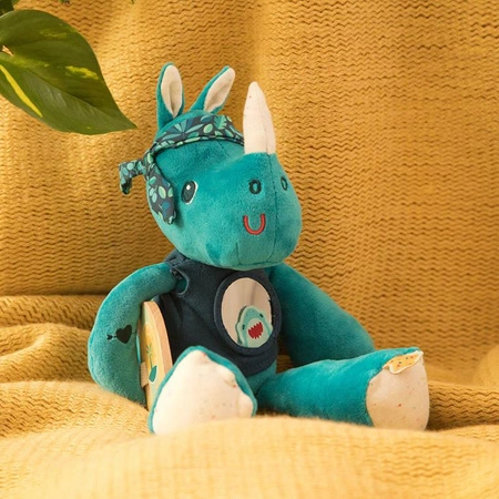 LILLIPUTIENS Przytulanka aktywizująca wielofunkcyjna Nosorożec Marius 9 m+