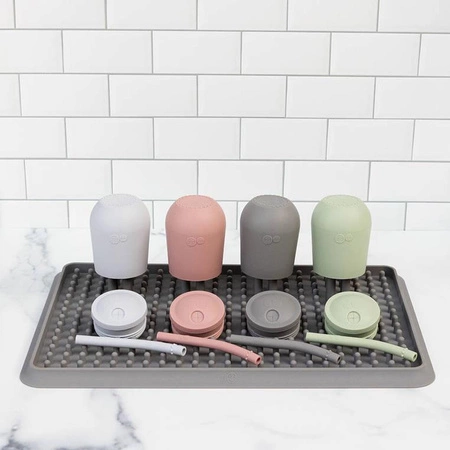 EZPZ Silikonowa suszarka do naczyń szara