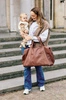 Childhome Torba Mommy Bag Signature Vegan Leather Dark Brown