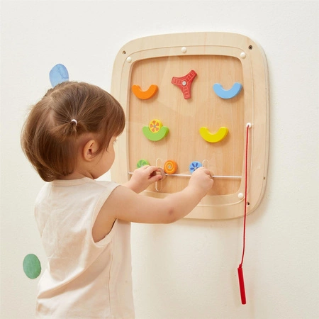 VIGA Drewniana Tablica Manipulacyjna Sensoryczna Gra w Pinball