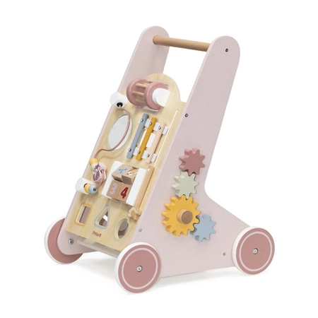VIGA PolarB Drewniany Pchacz Chodzik Różowy Edukacyjny
