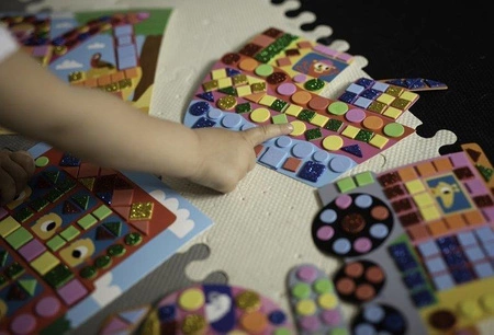 Zestaw kreatywny Mozaika Pojazdy 3+, Janod