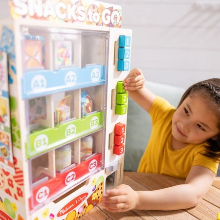 Drewniany automat z przekąskami i napojami dla dzieci Snack to Go Melissa & Doug 32400