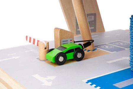 Parking dla dzieci garaż premium z myjnią, windą, stacją samochodów elektrycznych, stacją benzynową 11676- Small Foot, zabawki dla chłopców i dziewczynek