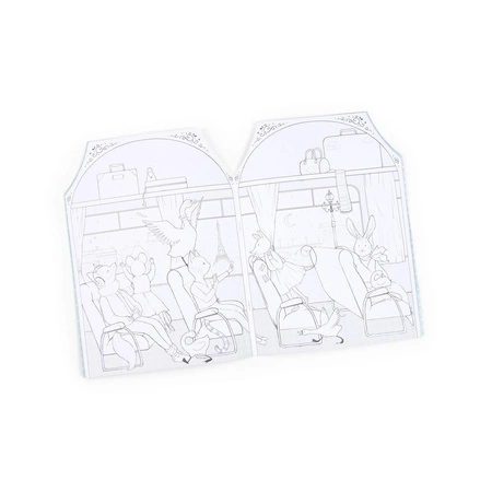 Kolorowanka domek myszek z naklejkami 667600