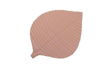 TODDLEKIND Mata do zabawy z bawełny organicznej w kształcie liścia Leaf Mat Sea Shell