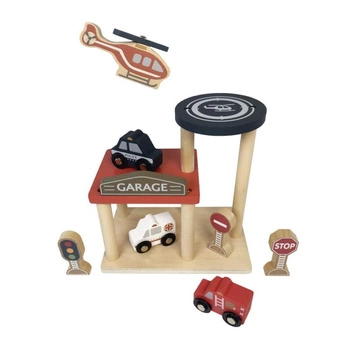 Drewniany garaż z samochodami | Egmont Toys®