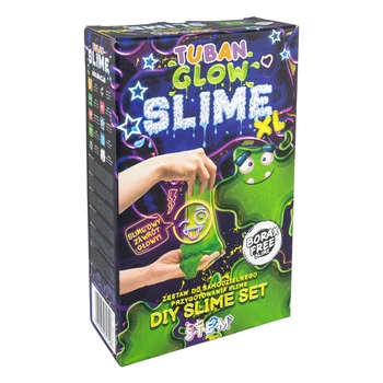 Zestaw super slime xl glow in the dark