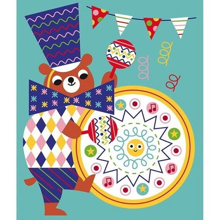 Zestaw kreatywny Do zdrapywania Graficzne zwierzątka 4+, Janod