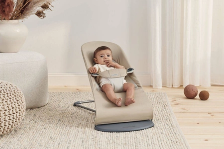 BABYBJORN - leżaczek BALANCE SOFT COTTON - Khaki / Beżowy