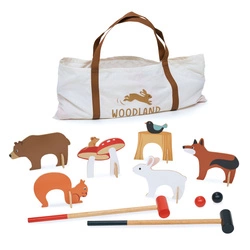Drewniany leśny zestaw do gry w krykieta, Tender Leaf Toys