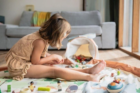 Play&Go SOO Kosz na Zabawki i Mata do Zabawy 2w1 Zoo