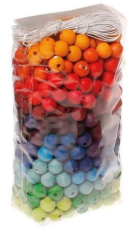 Koraliki o średnicy 12 mm, 480 szt., kolorowe, 3+, Grimm's