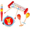 TOOKY TOY Instrumenty Muzyczne Cymbałki Bębenek Flet Marakasy