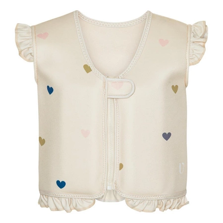 Kamizelka do pływania Neo Frill Milk Hearts 3-6L