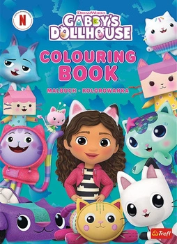 Koci domek Gabi. Kolorowanka. Malbuch. Colouring book. Gabby's Dollhouse