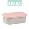 Beaba Lunchbox ze stali nierdzewnej konfigurowalny z silikonową pokrywką i osłoną Powder Pink