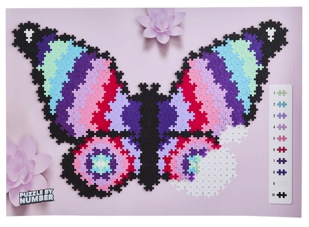 Plus-Plus Mini, Puzzle po numerach 800 szt - Motyl