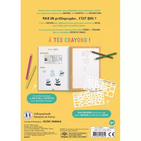 Auzou Rysowanie krok po kroku z szablonami 30842