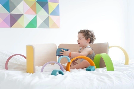 Deska do balansowania Original Transparent z filcem, Forest Green, Wobbel