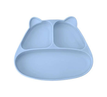 Mombella Talerzyk z Przyssawką Panda Light Blue