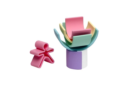 DENA Silikonowa Tęcza Pastel - 6 elementów