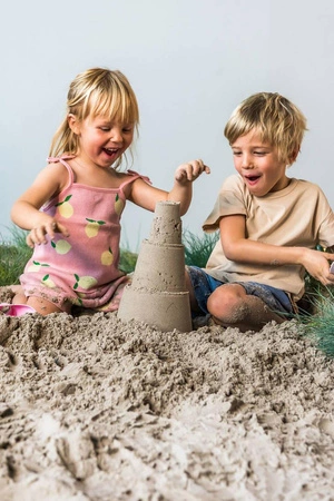 QUUT Zestaw 3 foremek do piasku Wieża Alto Cherry + Banana Pink